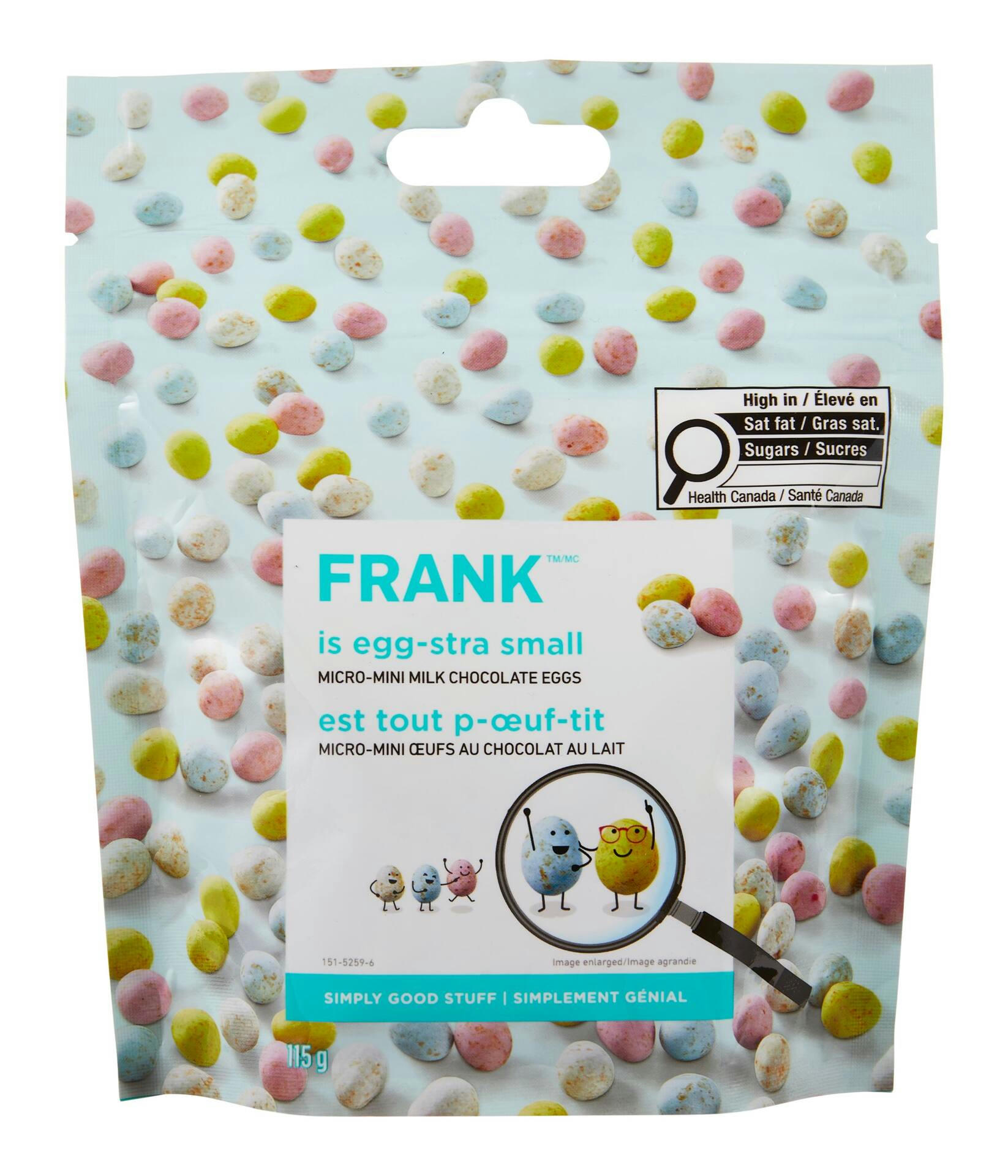 FRANK Milk Chocolate Micro Mini Eggs, 115-g