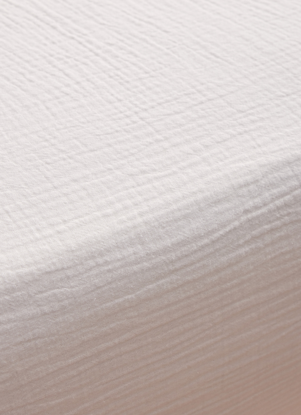 DRAP HOUSSE EN DOUBLE GAZE LAIT