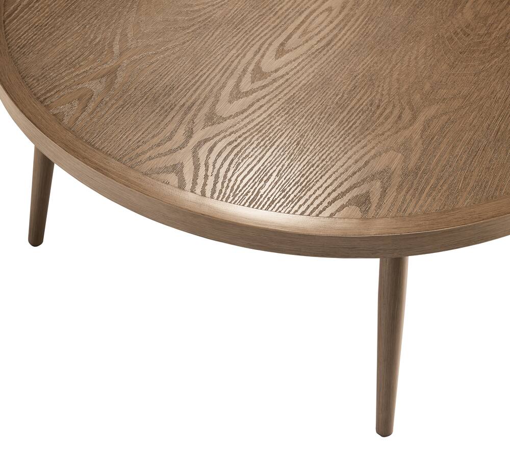 CANVAS Hunter Circle Outdoor/Patio Coffee Table, Brown