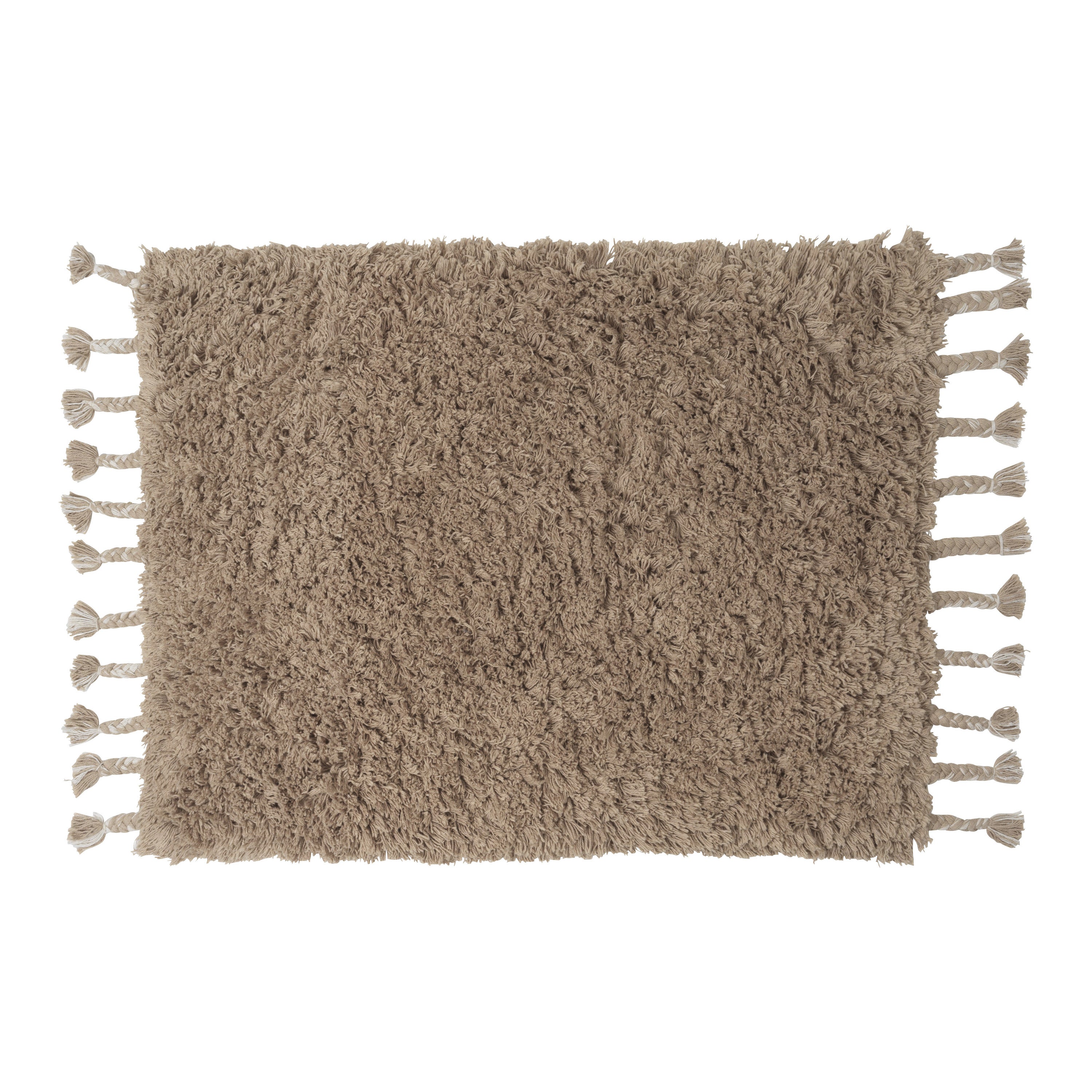 Ferm Living Amass Long Pile Badmat - White Pepper