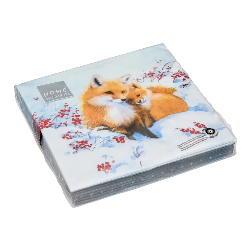 Papierserviette 20er-Set Fox Family