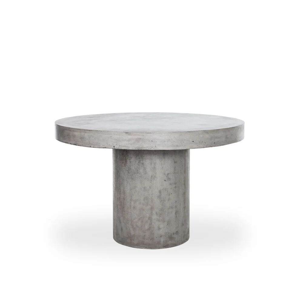 Aurelle Home Dark Grey Concrete Kitchen Table