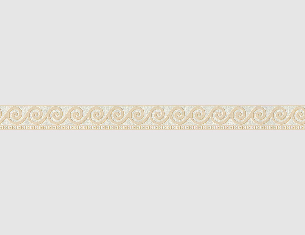 Tapetenborte Vinyl Jugendstil Beige