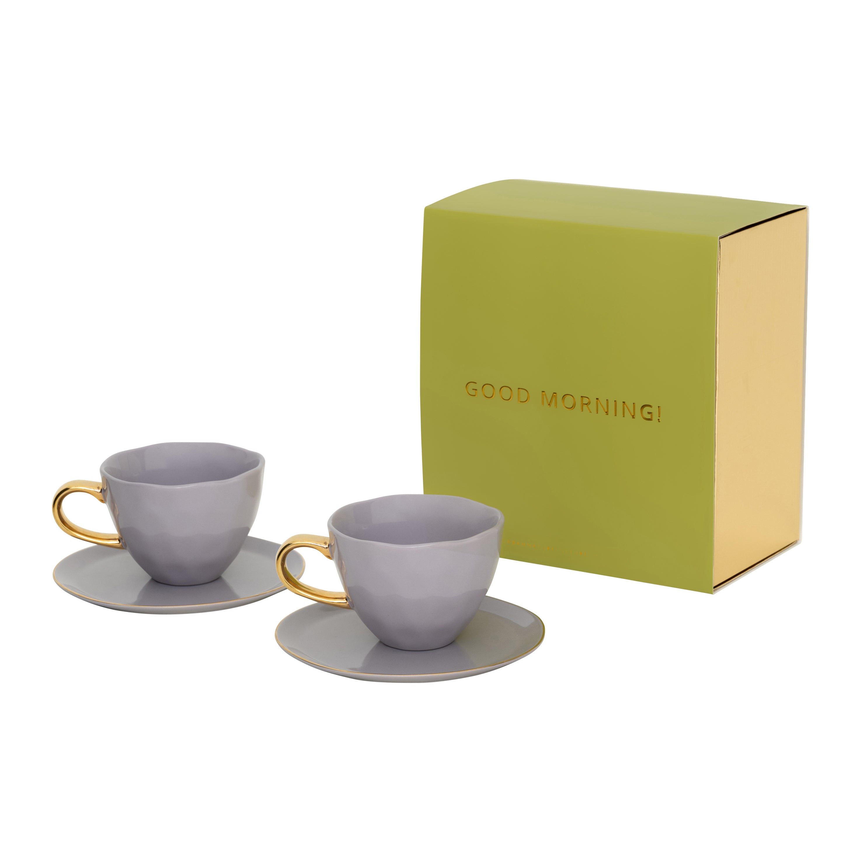 Urban Nature Culture Good Morning Kop Cappuccino/Thee en Bord Lila - S