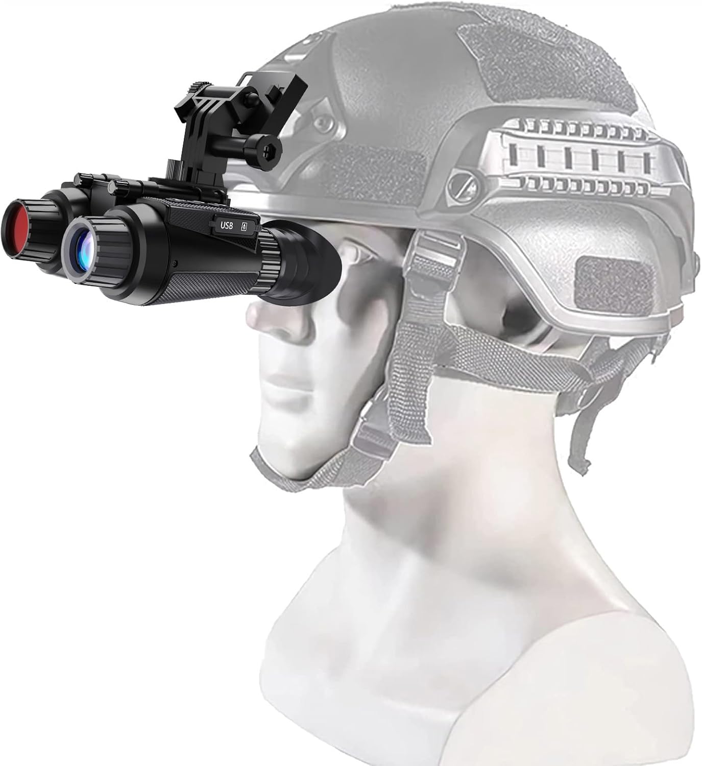 GOYOJO 4K Head-Mounted Night Vision Goggles & Binoculars for Adults – Infrared NVG with Manual Focus & 8X Digital Zoom for Hunting  Camping  and Outdoor Surveillance
