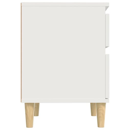 NNEVL Bedside Cabinet White 40x35x50 cm