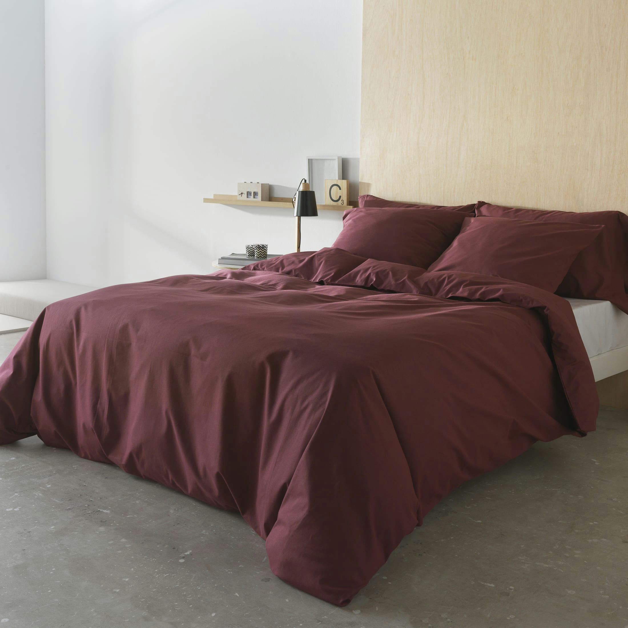 ROJO - Housse de couette Garnet 100% coton 200 fils 150x220 cm