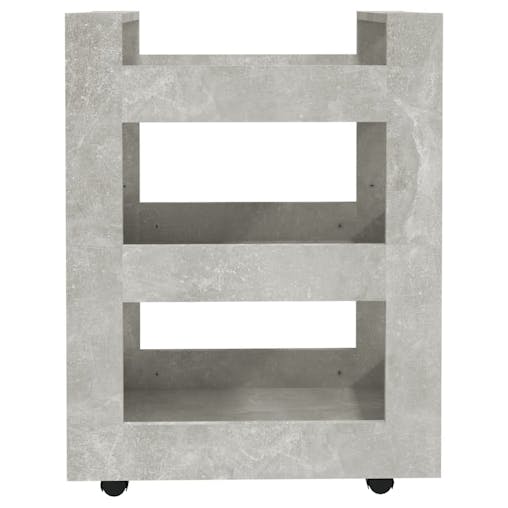 NNEVL Kitchen Trolley Concrete Grey 60x45x80 cm Engineered Wood