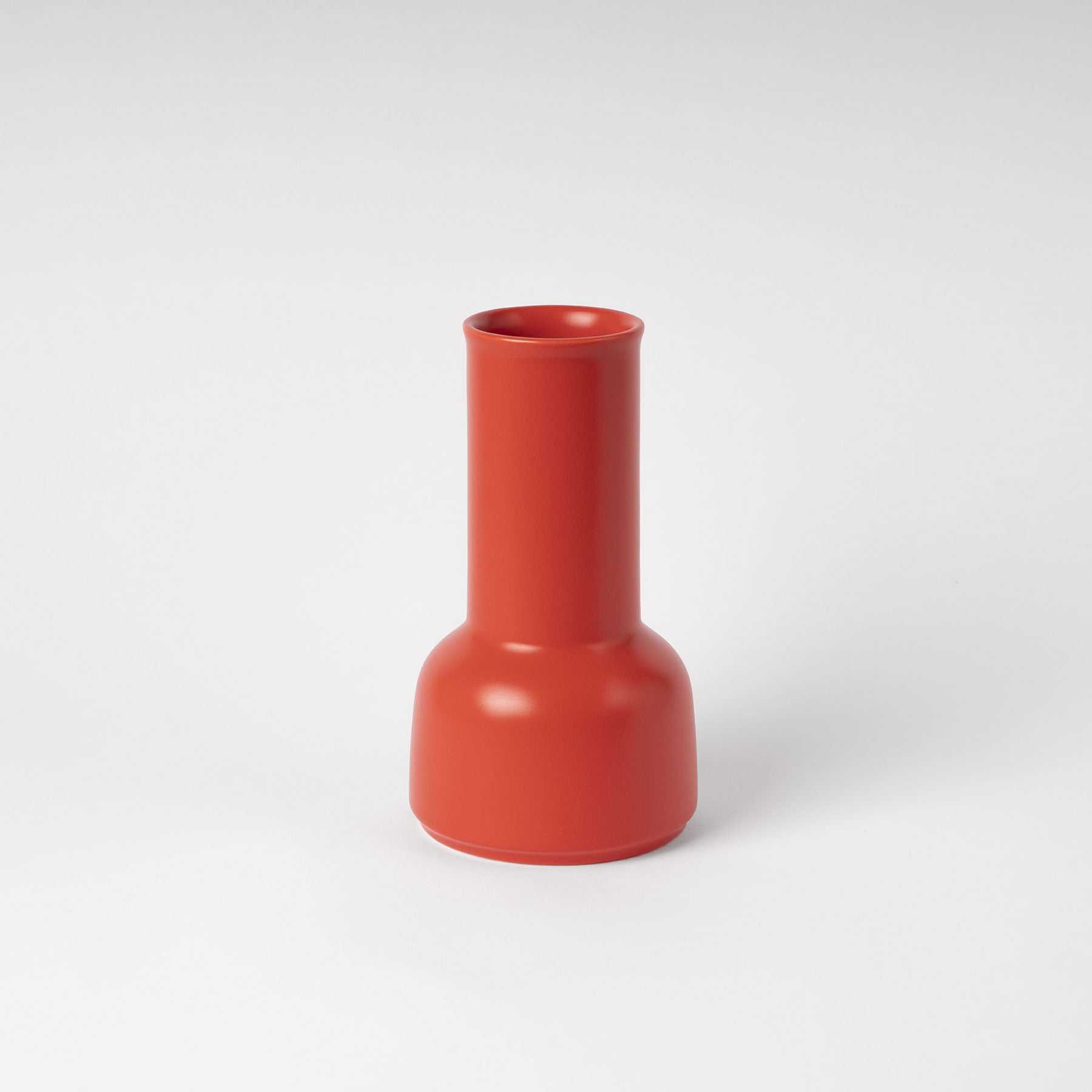 Strong Coral Sculptural Carafe - Tall-Neck Ceramic Pitcher