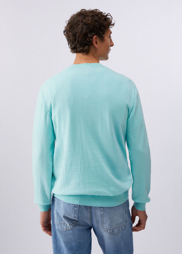 Maglia in cotone e cashmere