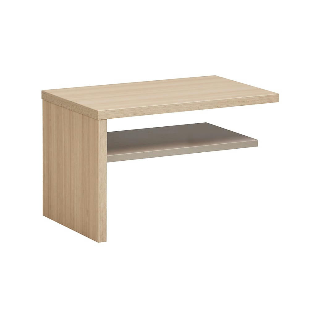 GRAPHIC - Tablette chevet effet bois finition bois