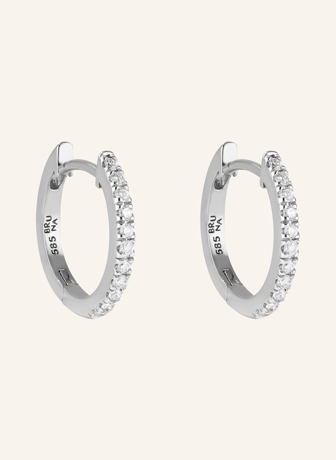 BRUNA The Label Creolen LUMIÈRE mit laborgezüchteten Diamanten
