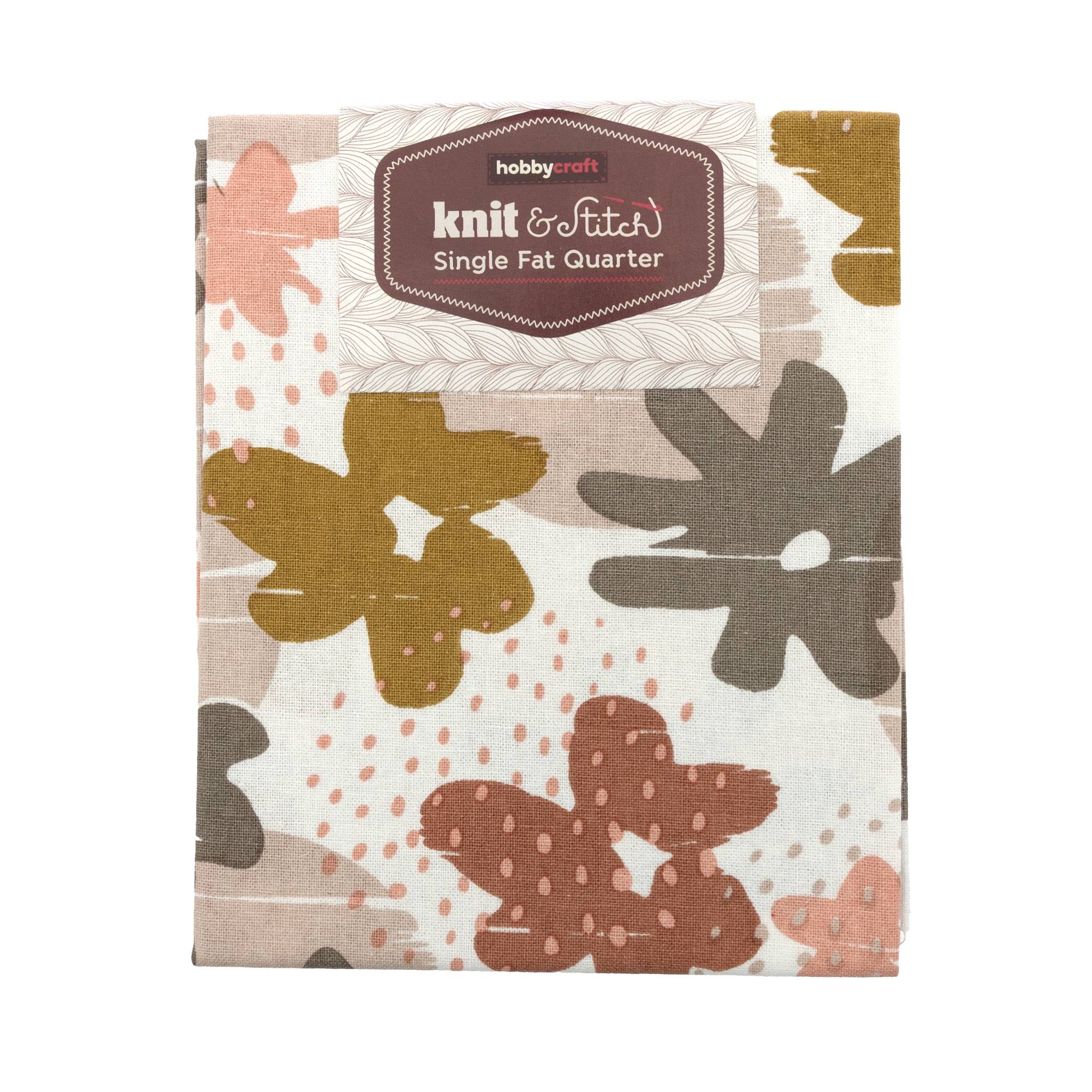 70s Floral Single Cotton Fat Quarter