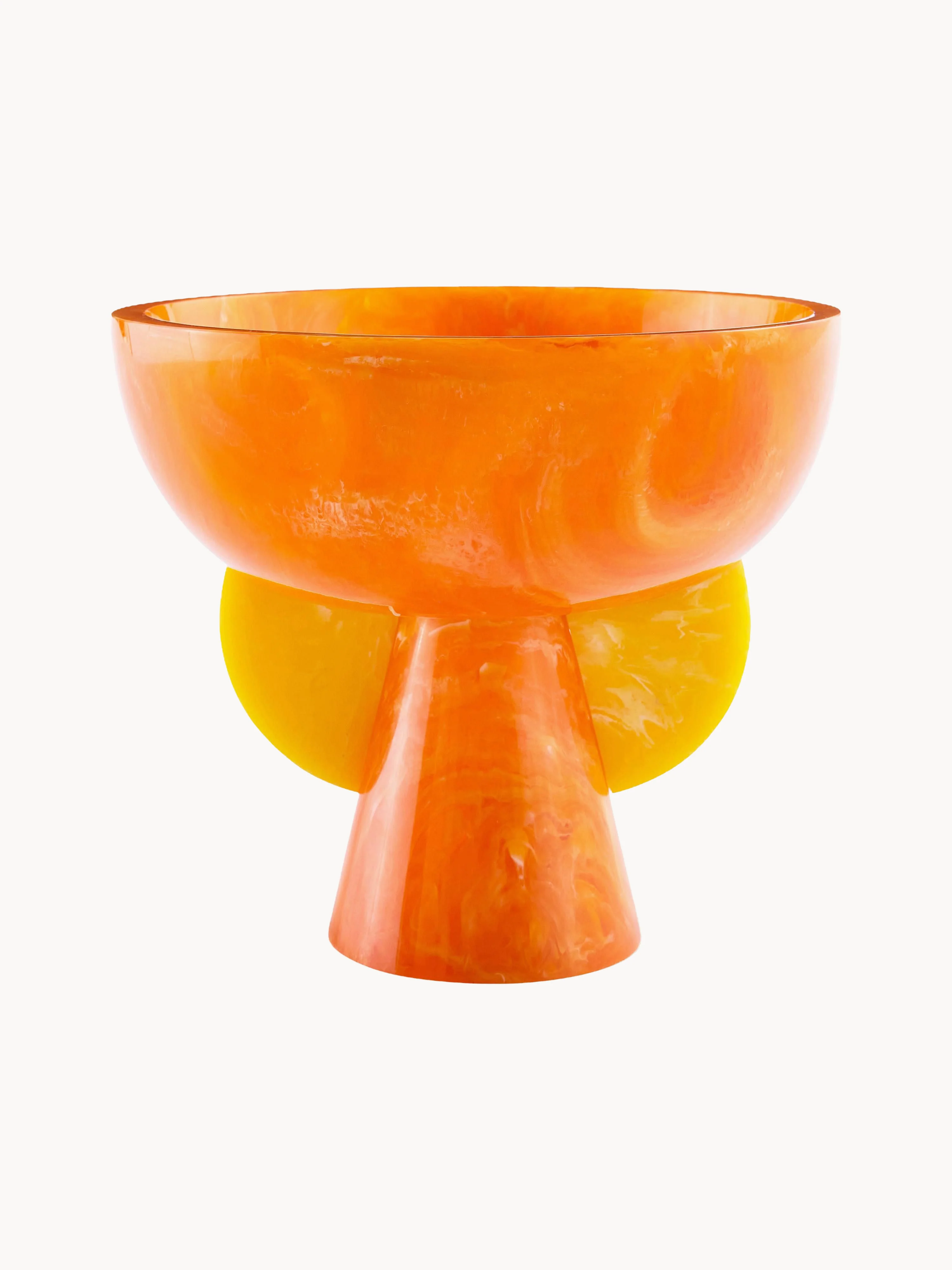 Handgefertigte Deko-Schale Como mit Marmor-Optik
