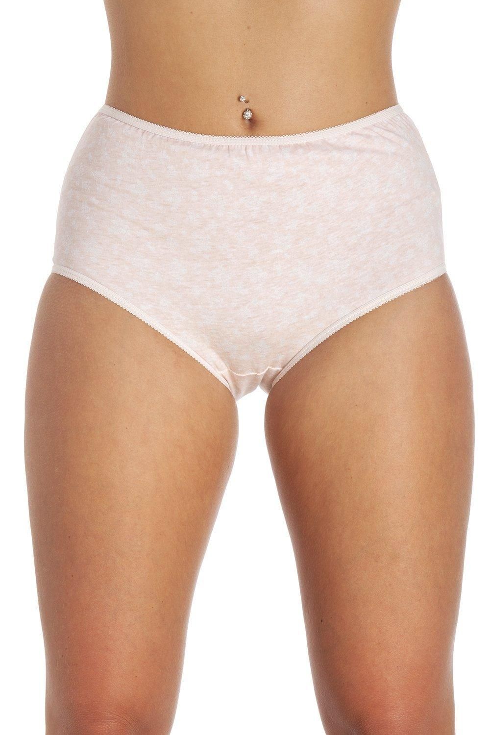 Camille Four Pack Mixed Print Cotton Full Maxi Briefs