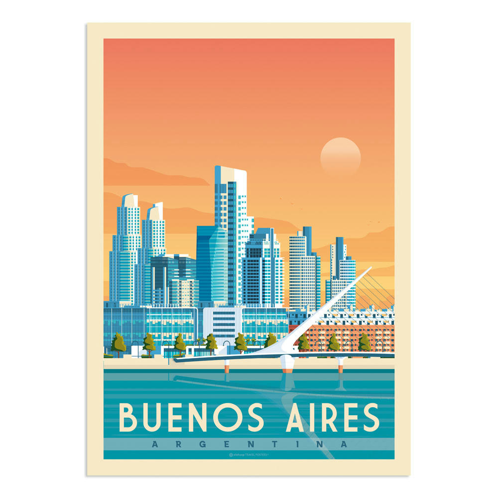 - Affiche Buenos Aires  21x29,7 cm
