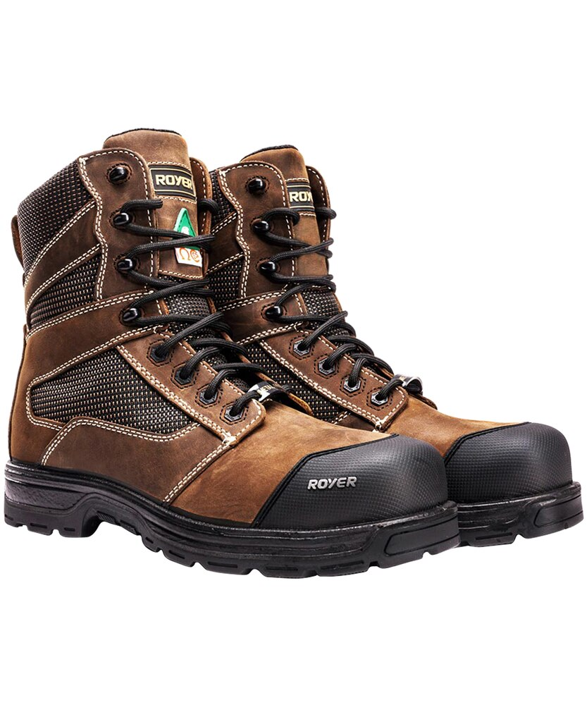 L.P. Royer Men's Agility SHIELDTEX 8 Inch Composite Toe Composite Plate Work Boot