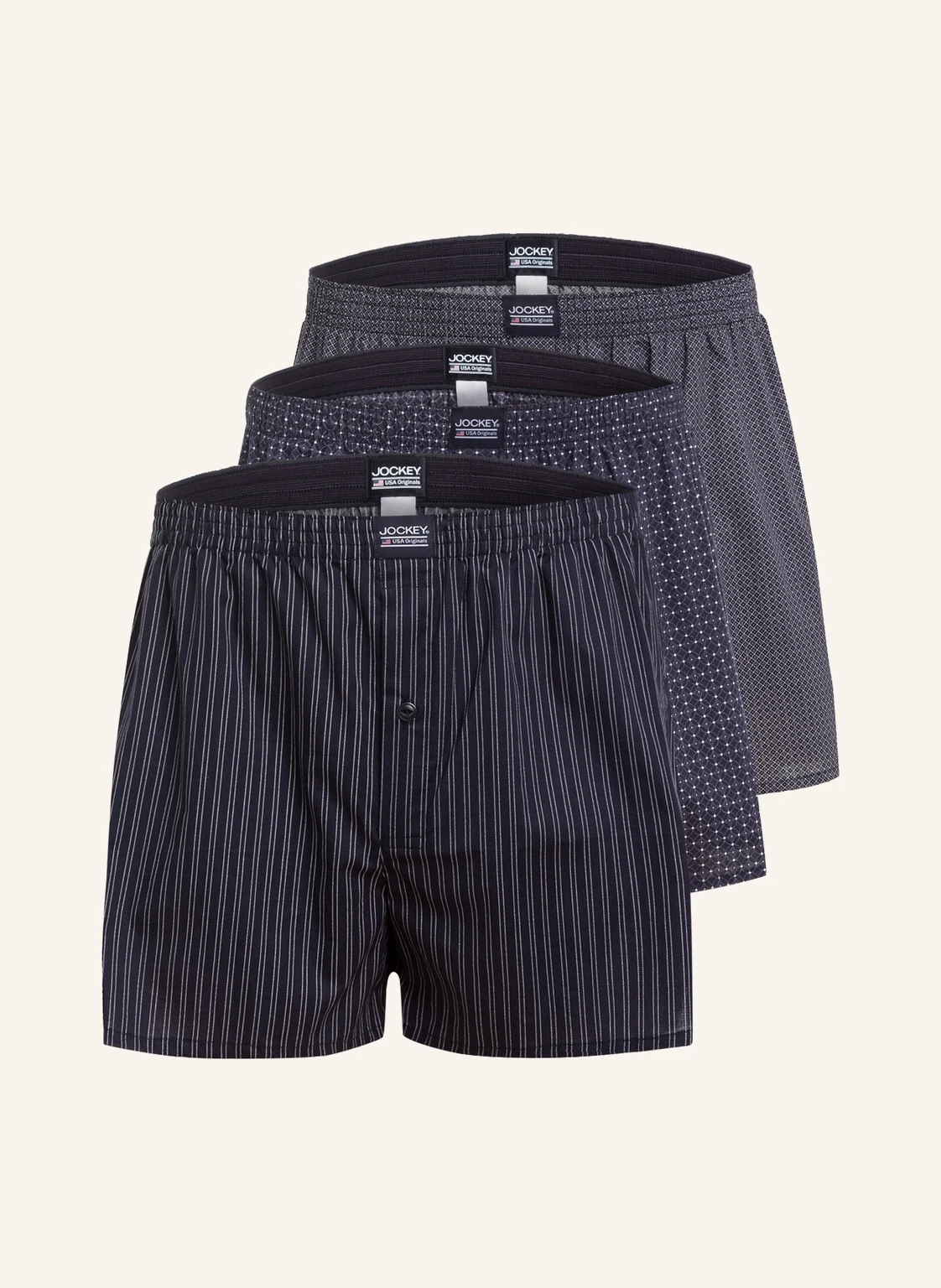 JOCKEY 3er-Pack Web-Boxershorts