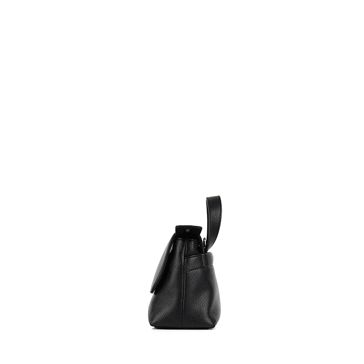 The Ginny – 2-in-1 Black Vegan Leather Crossbody Bag