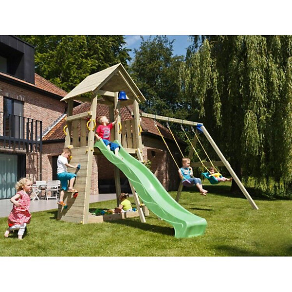 Aire de jeux Masgames BELVEDERE XL avec balançoire Balançoire double