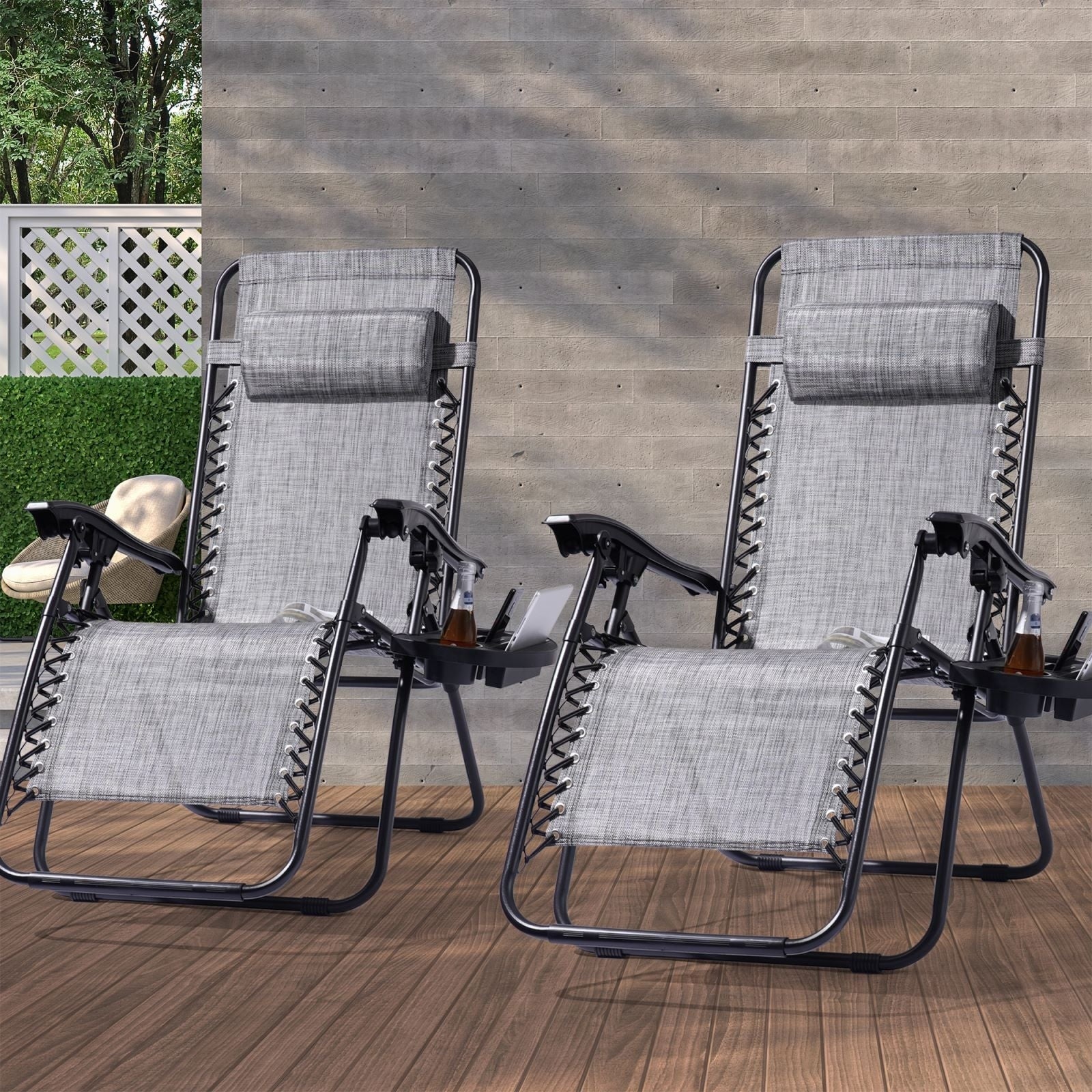 LIVOOSUN Zero Gravity Patio Chairs (Set of 2)