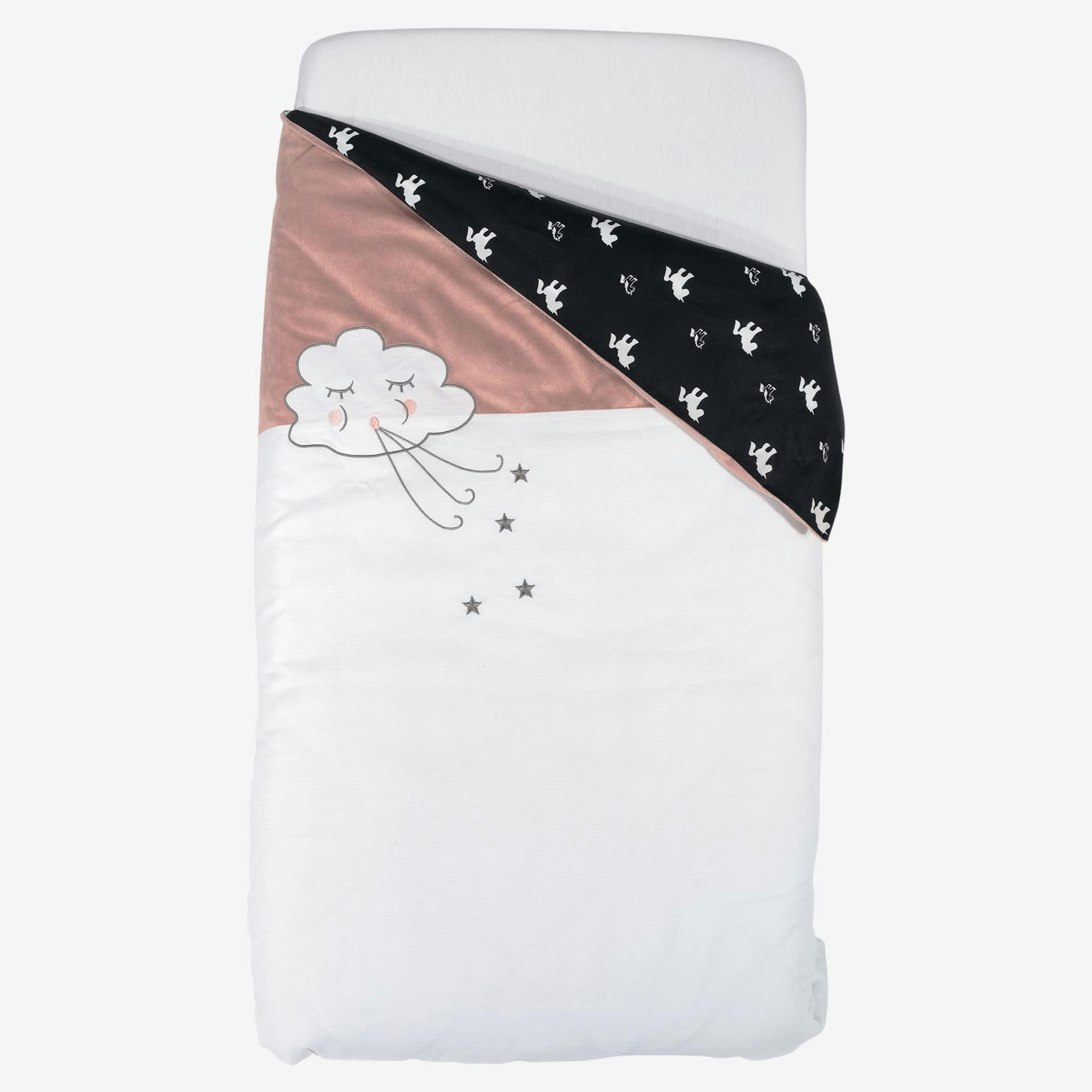 - Housse de couette bébé 100x140cm bébé 100X140cm Blanc