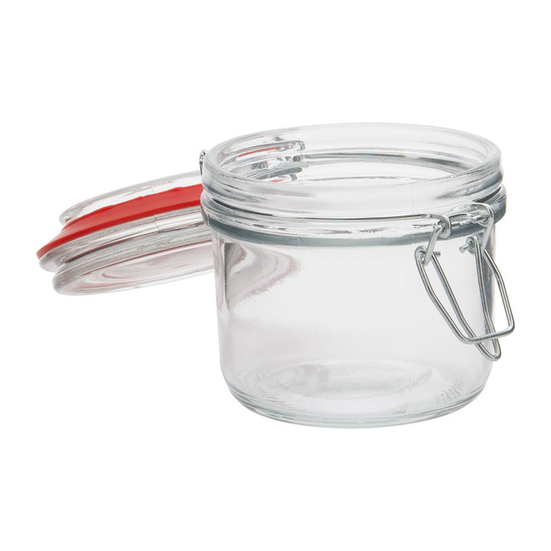 Voorraadpot klemdeksel - rond - 200 ml