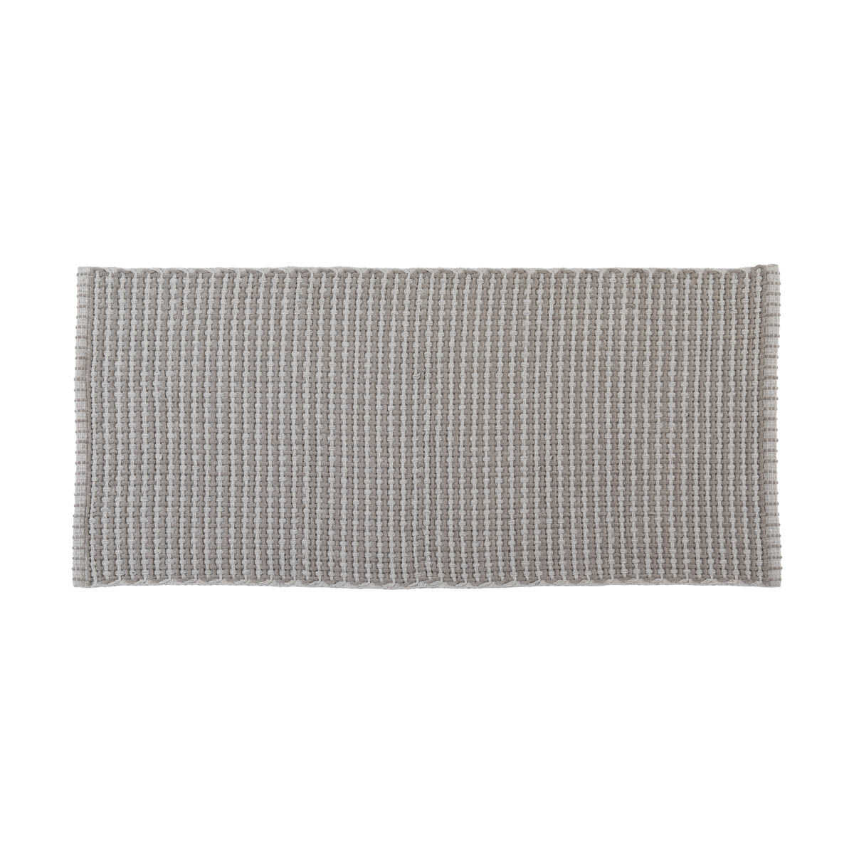 Tapete wc bege em algodão 50x120cm