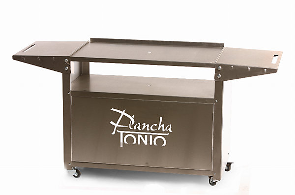 Chariot tout inox pour plancha 2 ou 3 feux CHI005