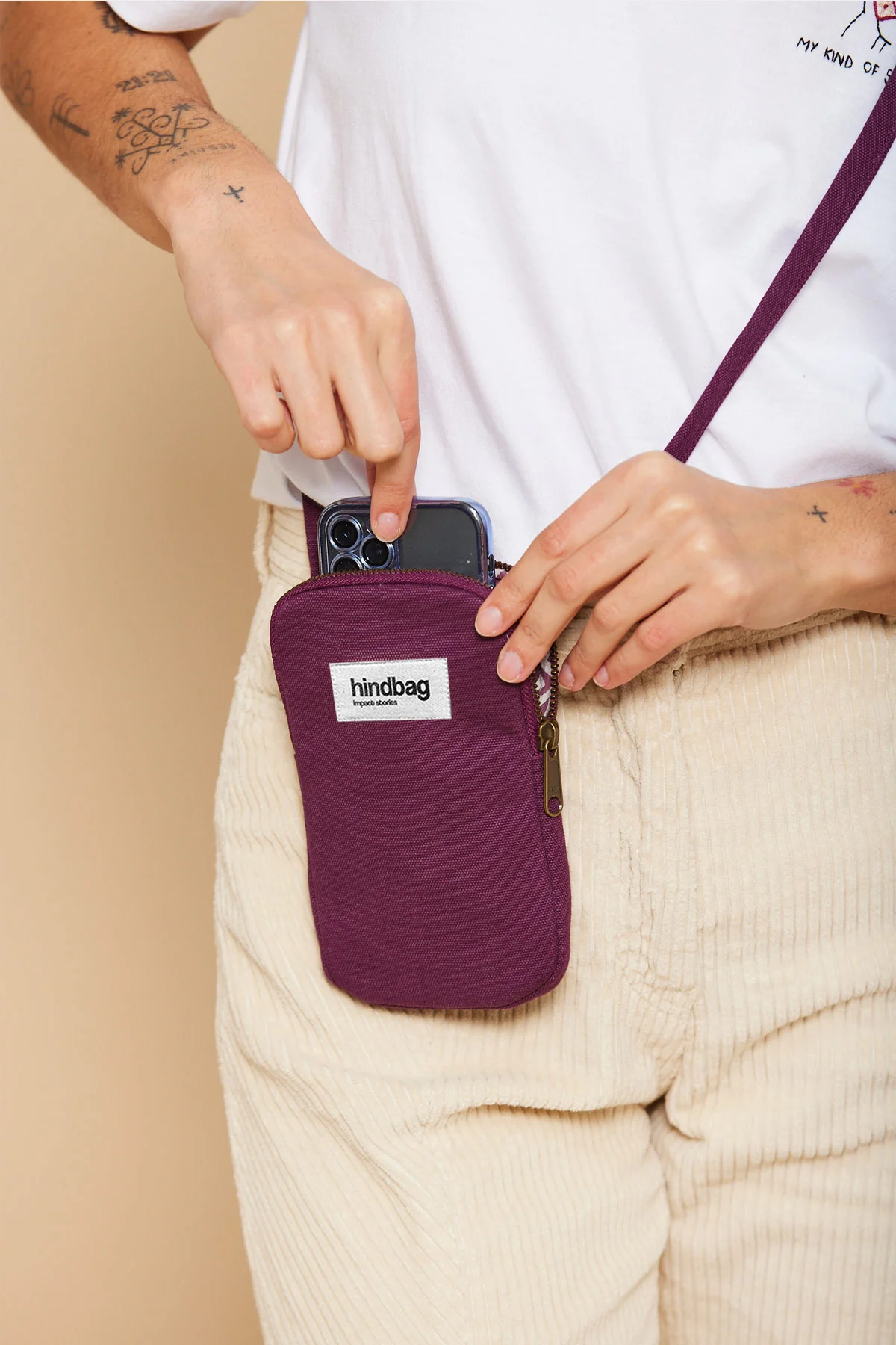 Pochette téléphone Bill Prune