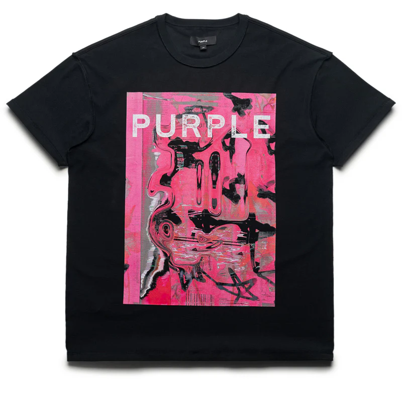 Purple Brand Displaced Tee - Black