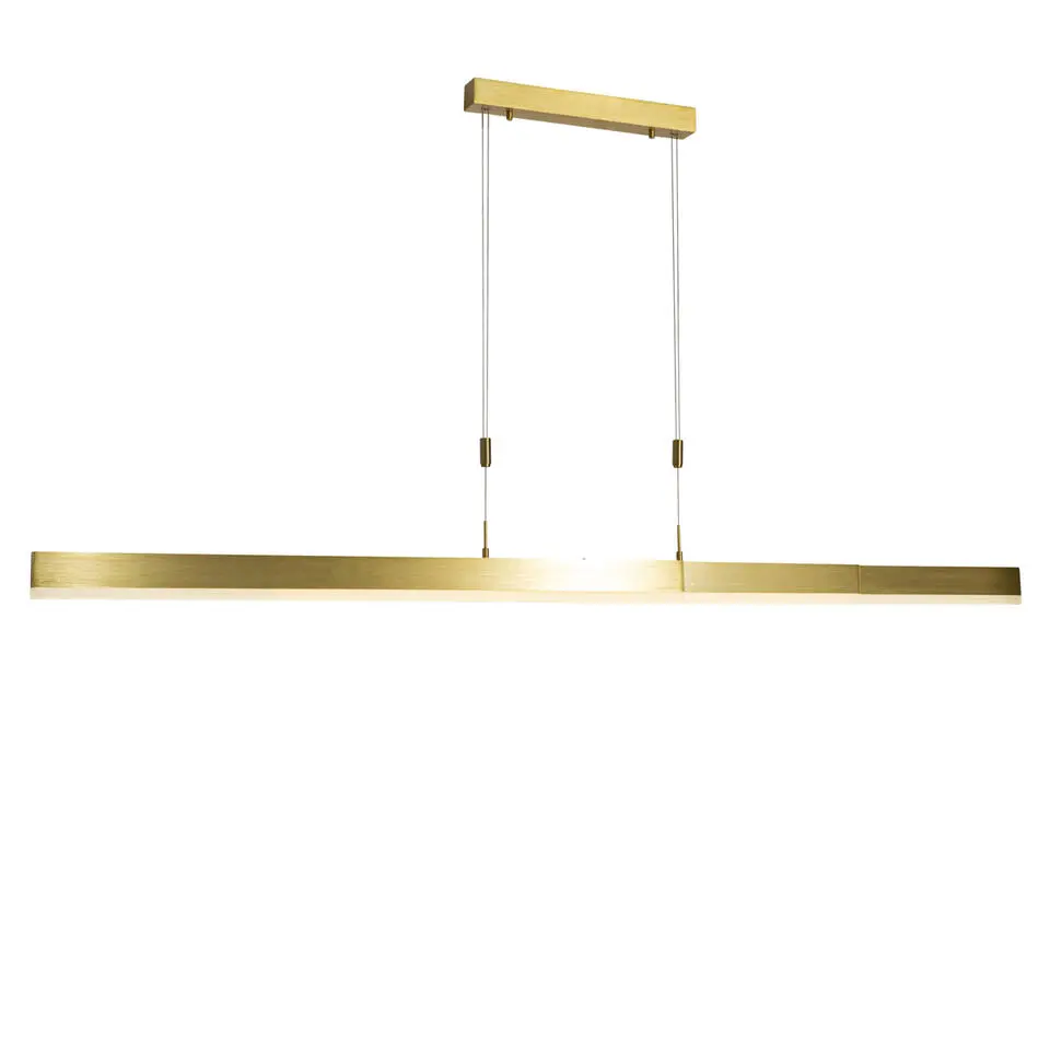 Qazqa hanglamp lamba goudkleurig ge?ntegreerde led