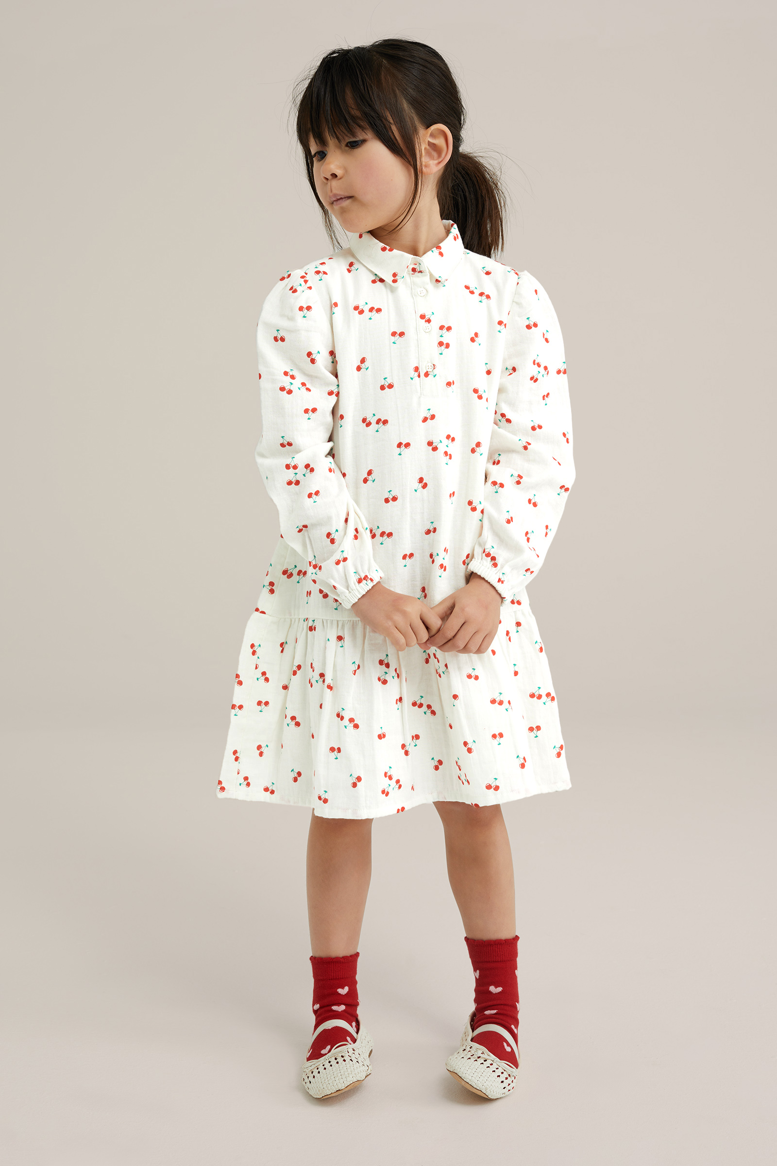 Meisjes jurk met print