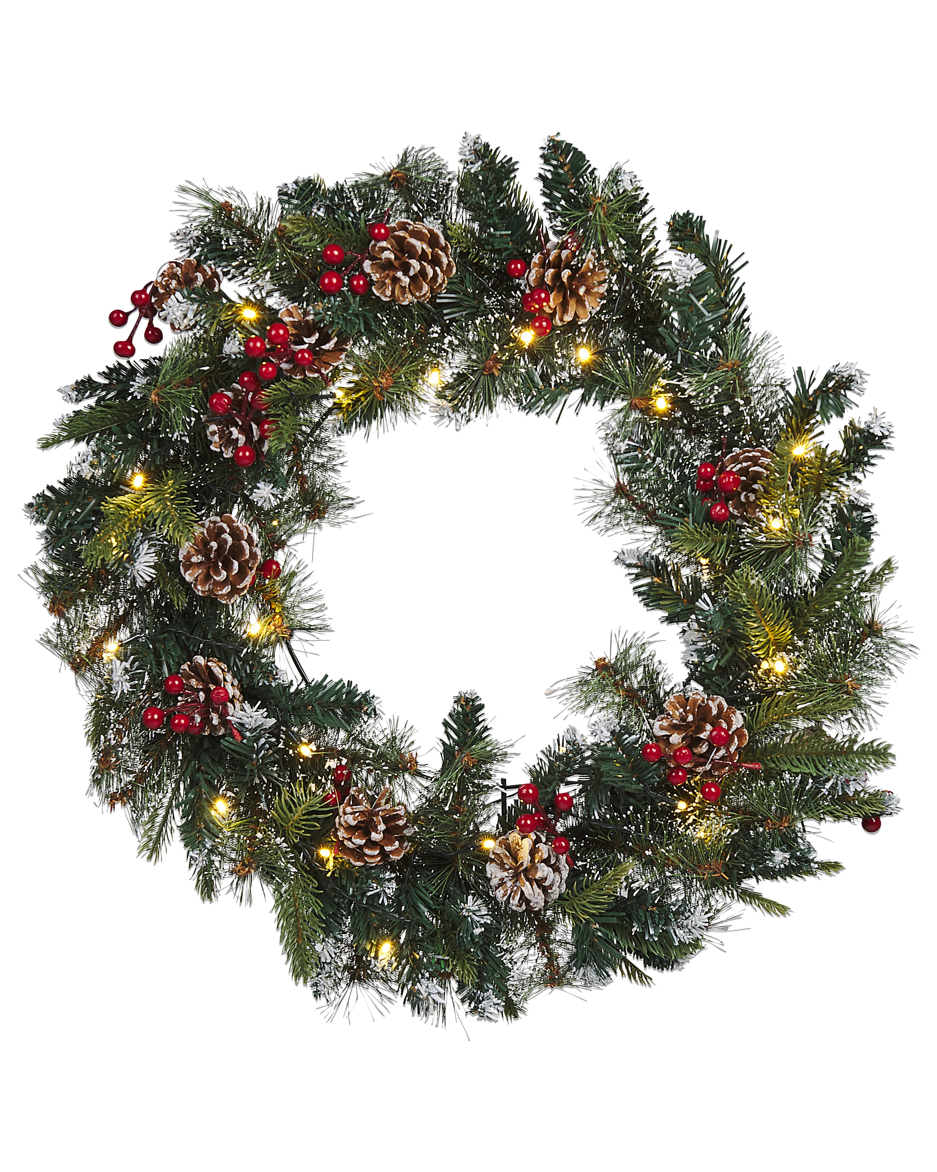 Christmas Wreath LED PAIMIO Green 60 cm