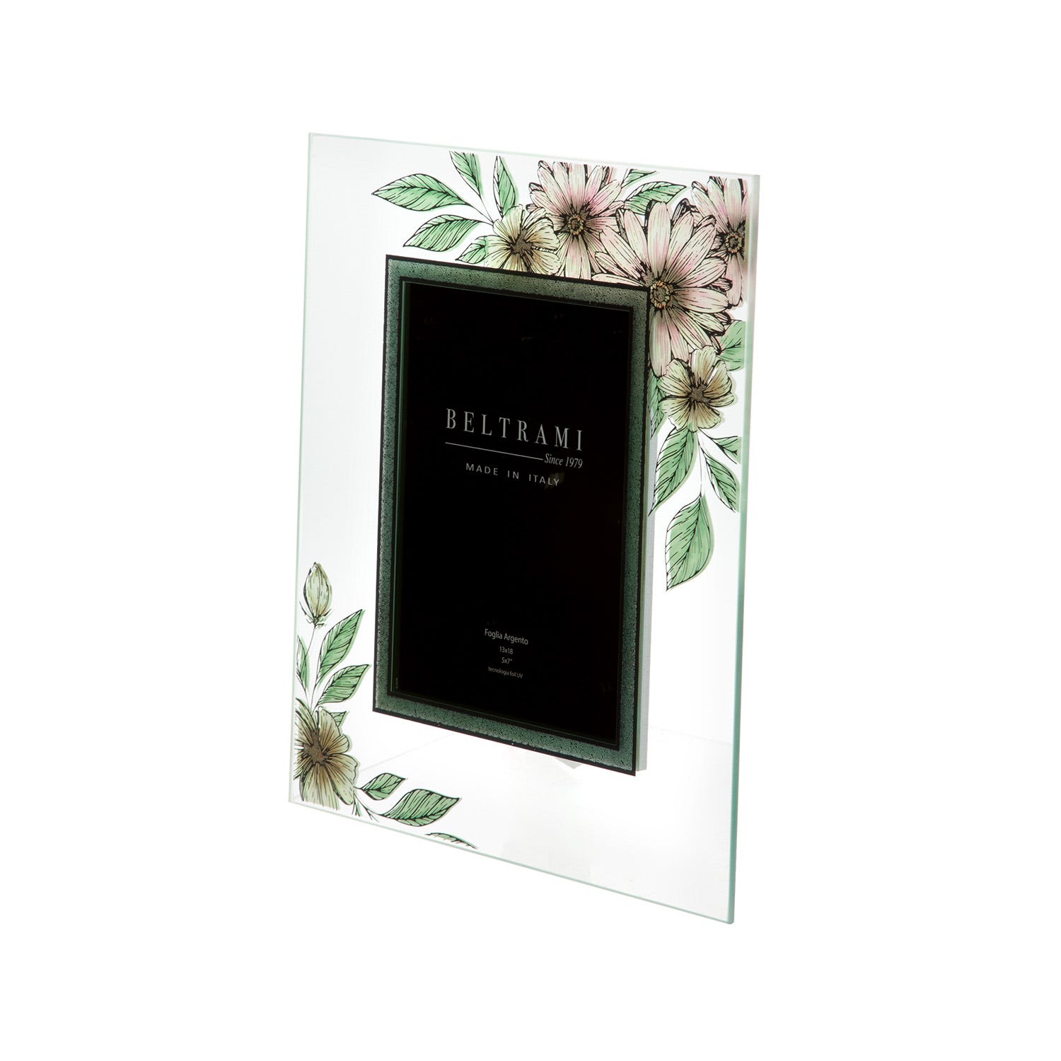 Portafoto fiori foto 13x18 cm Beltrami con argento Miro Silver