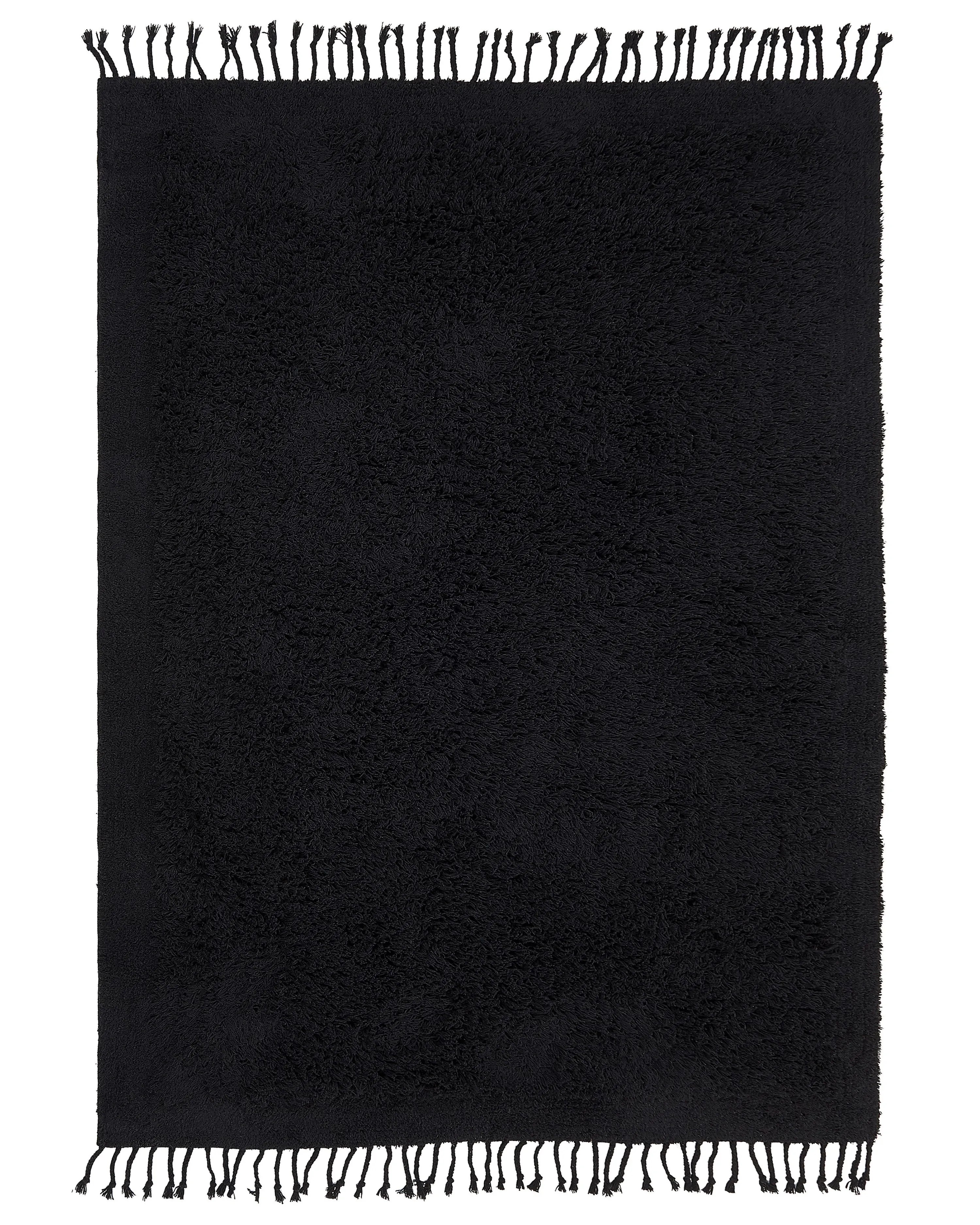 Rug BITLIS Black 140 x 200 cm Cotton