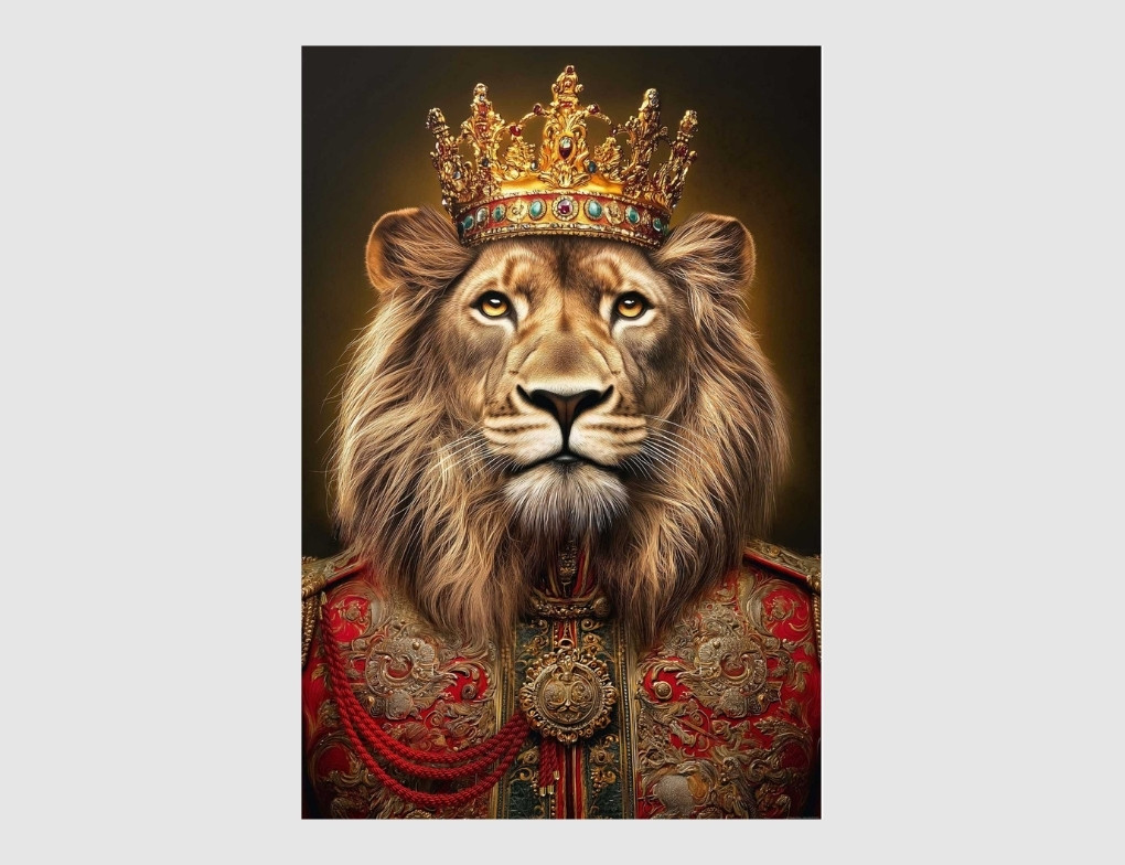 Bild Crowned Lion 60x90cm