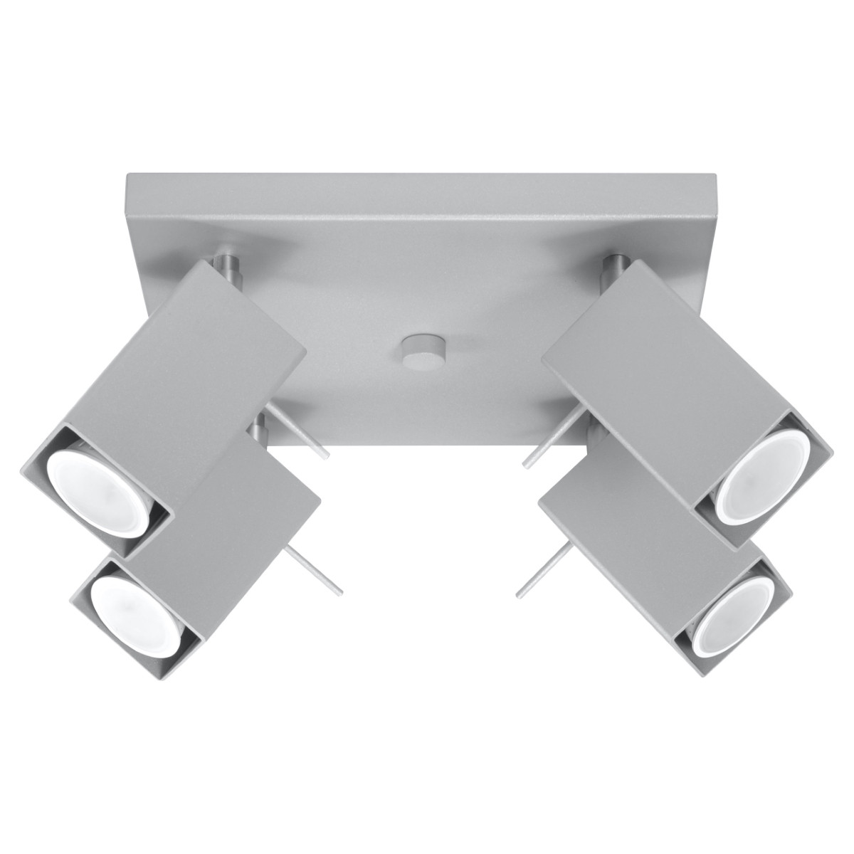 Lampa sufitowa BRAVEA szaro-chromowana 4xGU10x40W IP20 Pure Lume