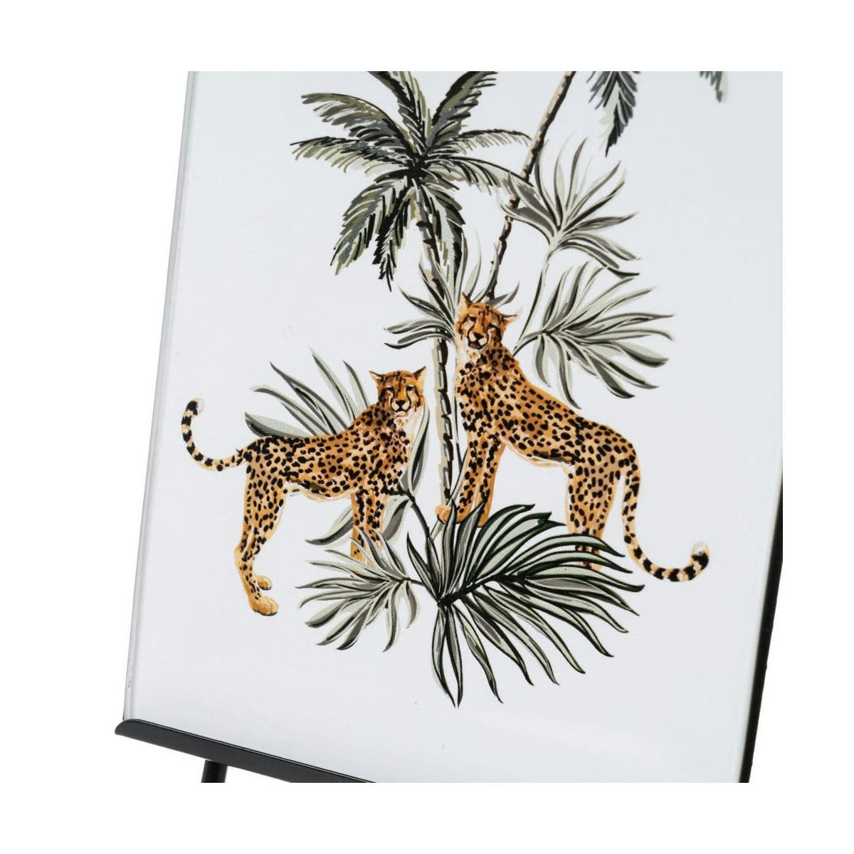 MÉTAL - Cadre photo à poser en métal noir et verre 10x18,5cm