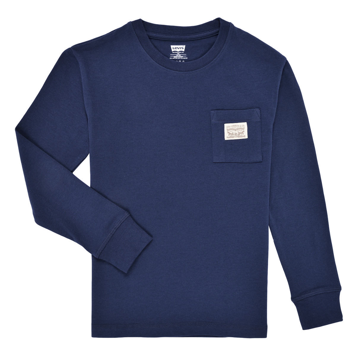 Levi's - LVB LONG SLEEVE POCKET TEE - Marine