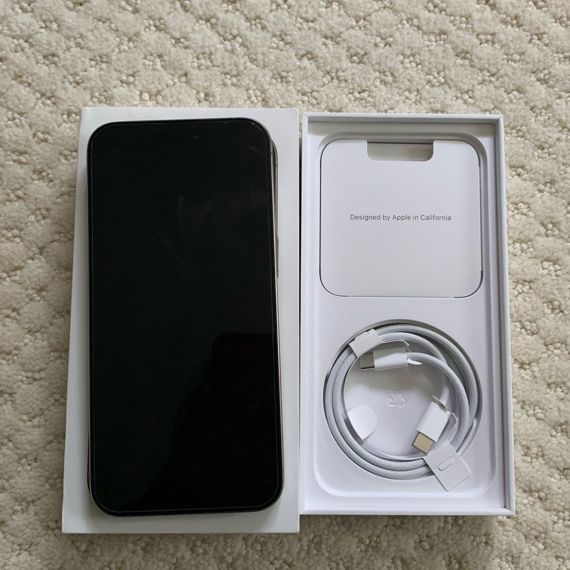 Brand New iPhone 15 Pro Max Natural Titanium 256GB Unlocked with Sim Tray