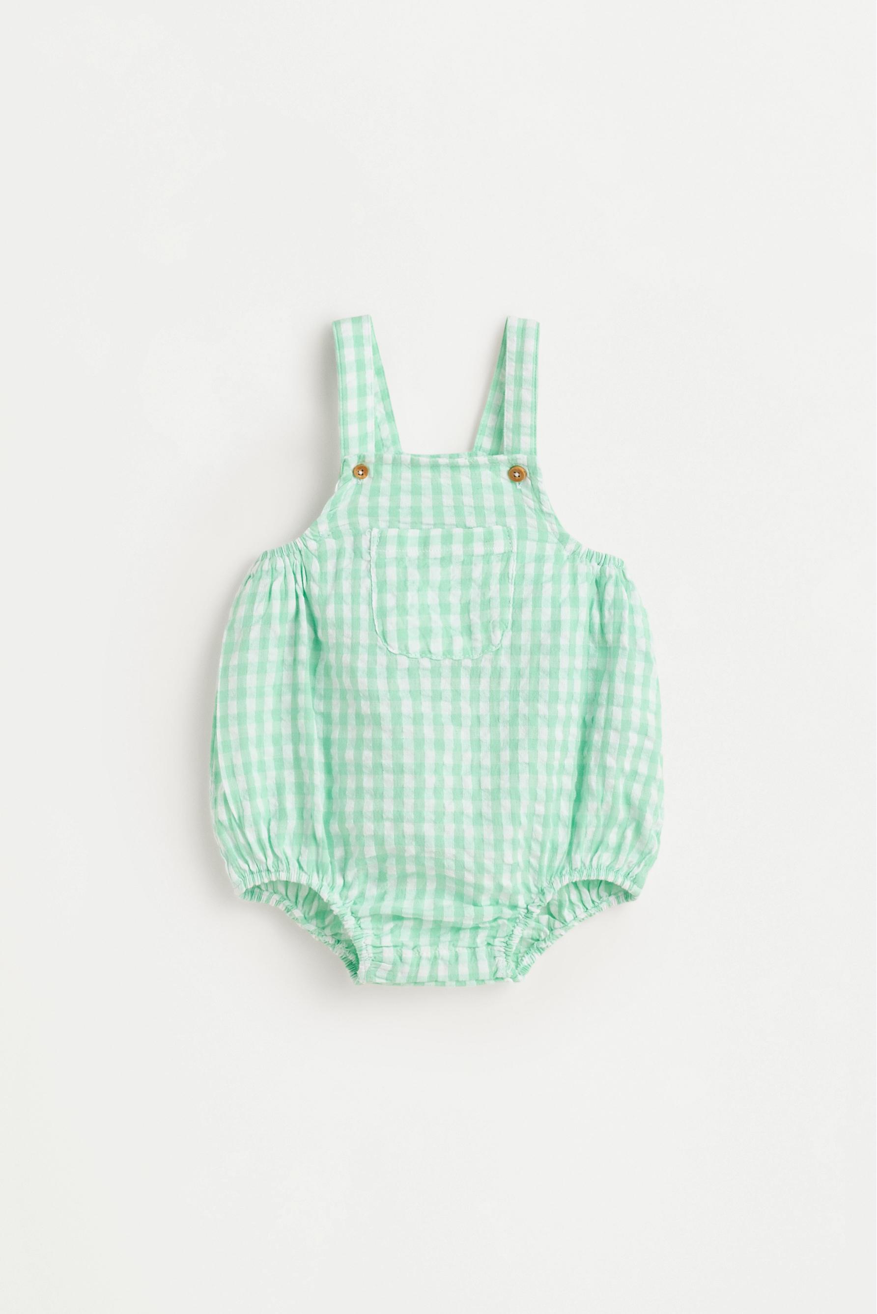 Pelele seersucker cuadro vichy