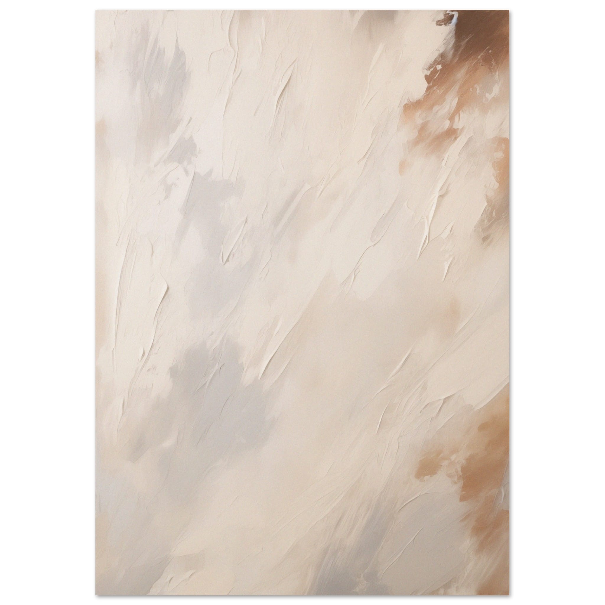 Artfulprints Poster Abstract - Skyfall 3  - A4 21x29.7 cm - Taupe