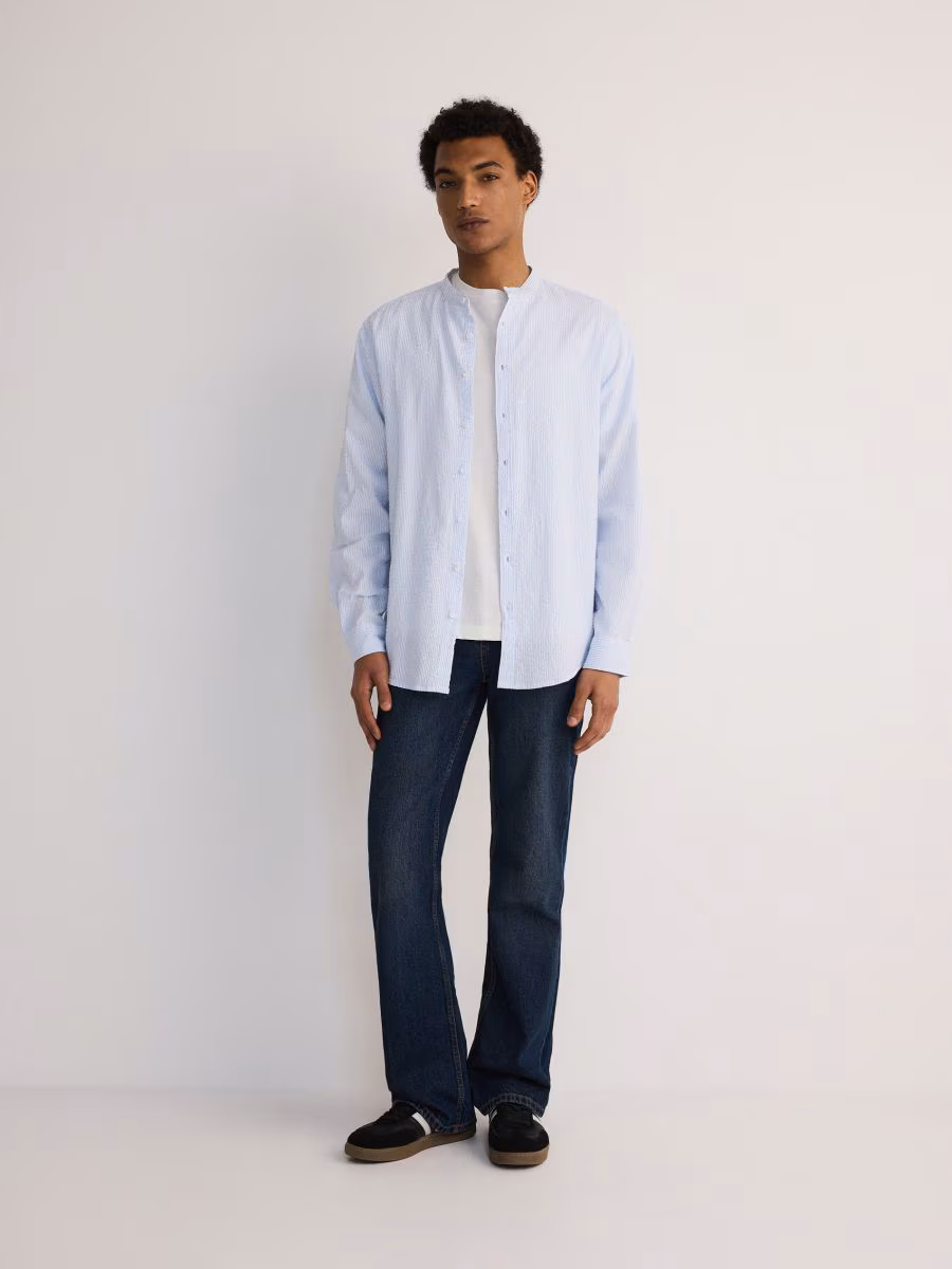 Structural Fabric Regular Fit Shirt
