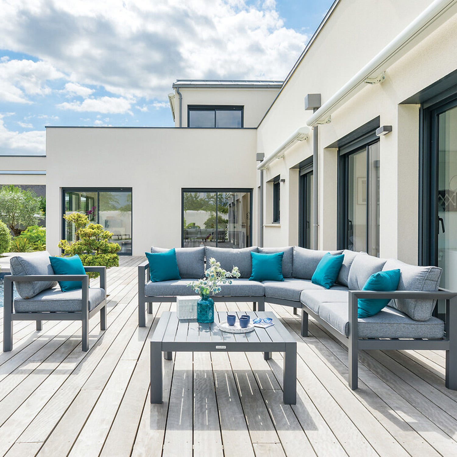 Poltrona da giardino 76x71x65 cm Evasion