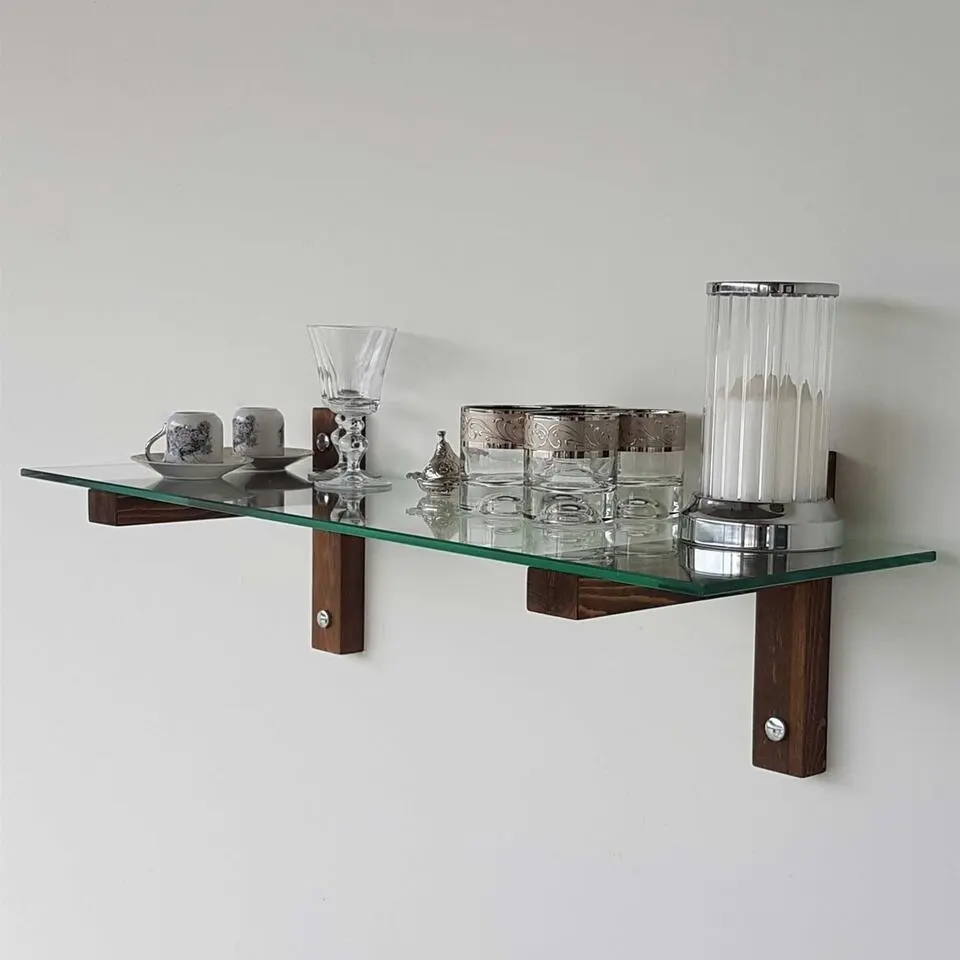 R1 Wandplank - GEHARD GLAS - Walnoot