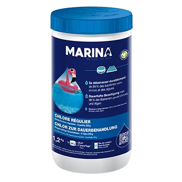 Chlore régulier Marina - Désinfection régulière - 5 kg