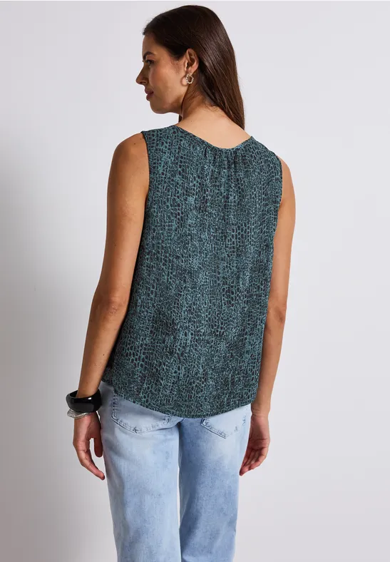 Chiffon Blusentop mit Print