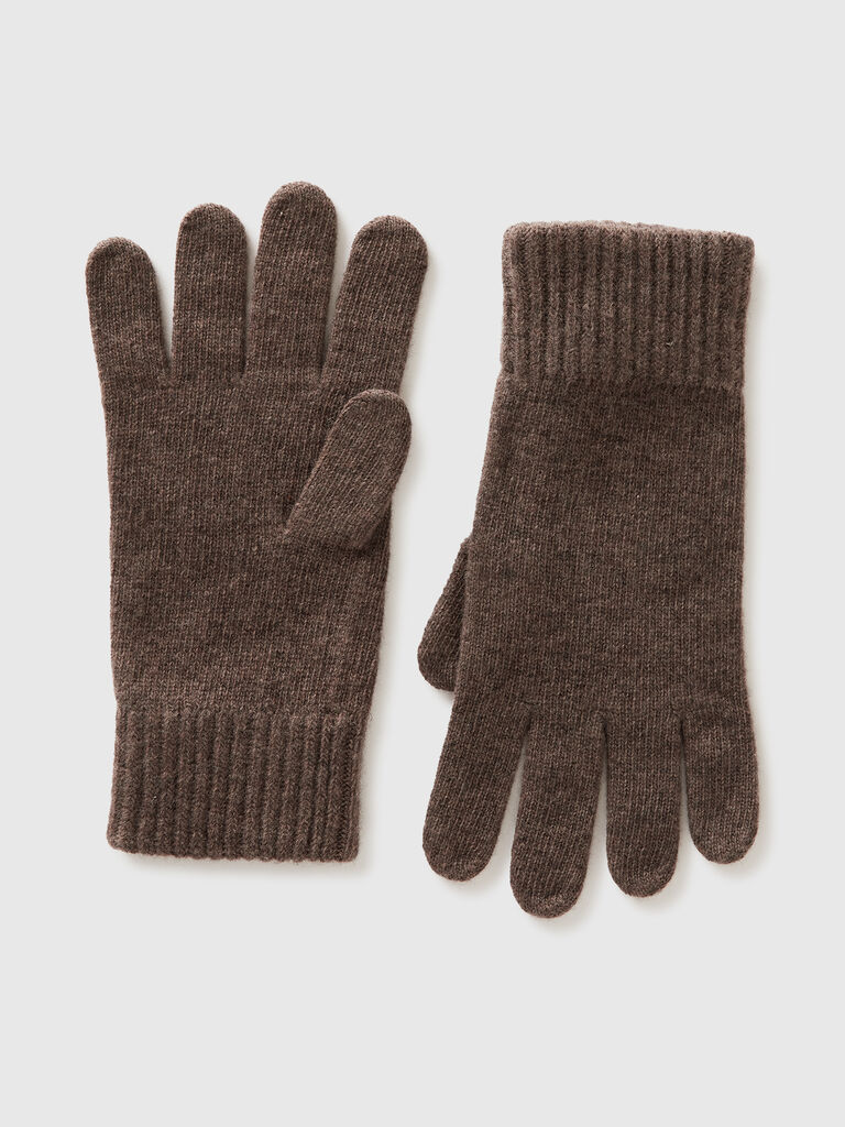 Gloves in pure virgin wool