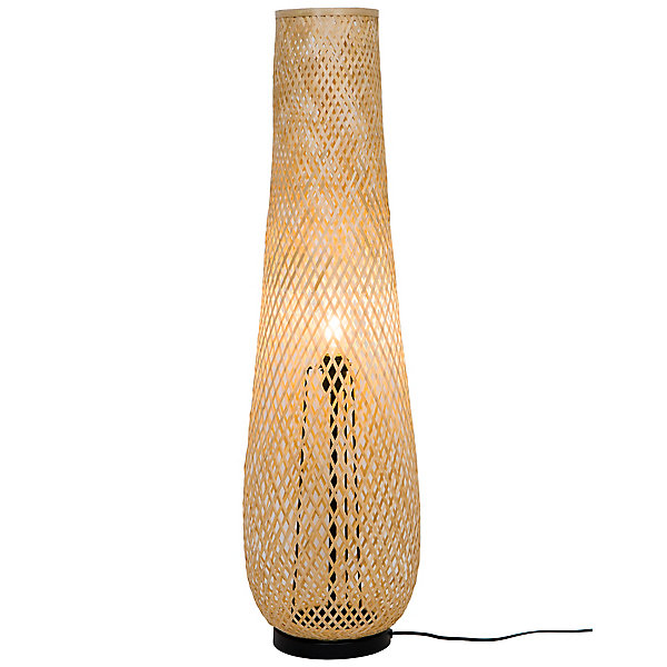 Lampadaire Kasungu E27 60w IP20 ø28 x h. 95,5 cm GoodHome coloris naturel